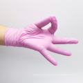 Gants non médicaux roses monoches gants en nitrile rose